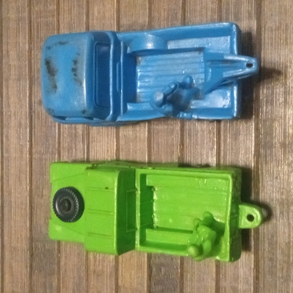 Vintage 1959 Tomte Leardal Norway Tow Truck And Land Rover - Picture 3 of 13